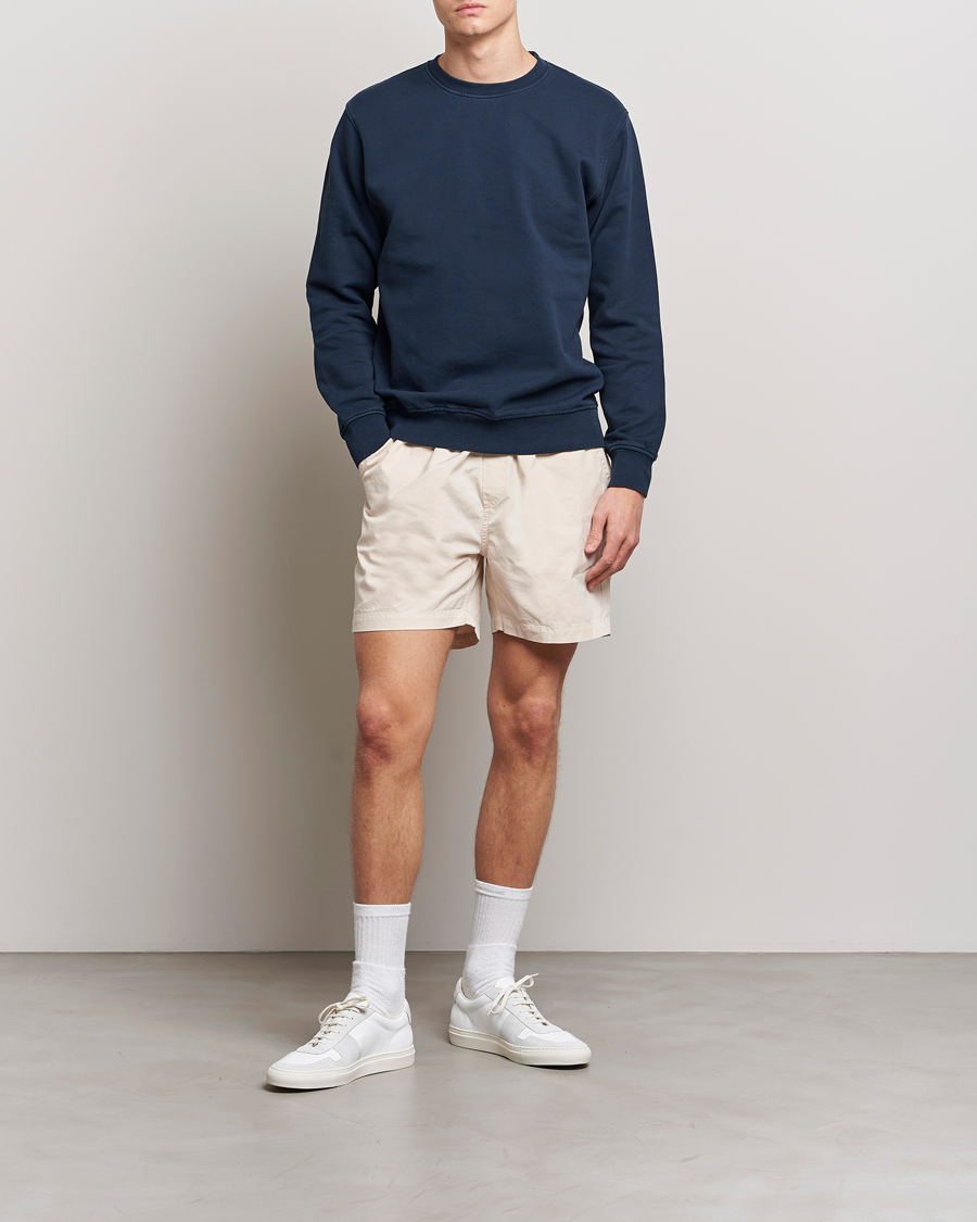 Herren | Shorts | Colorful Standard | Classic Organic Twill Drawstring Shorts Ivory White