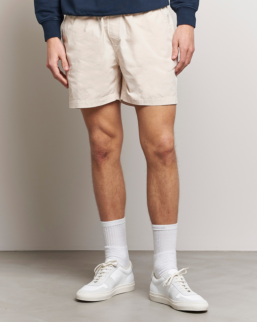 Herren | Shorts | Colorful Standard | Classic Organic Twill Drawstring Shorts Ivory White