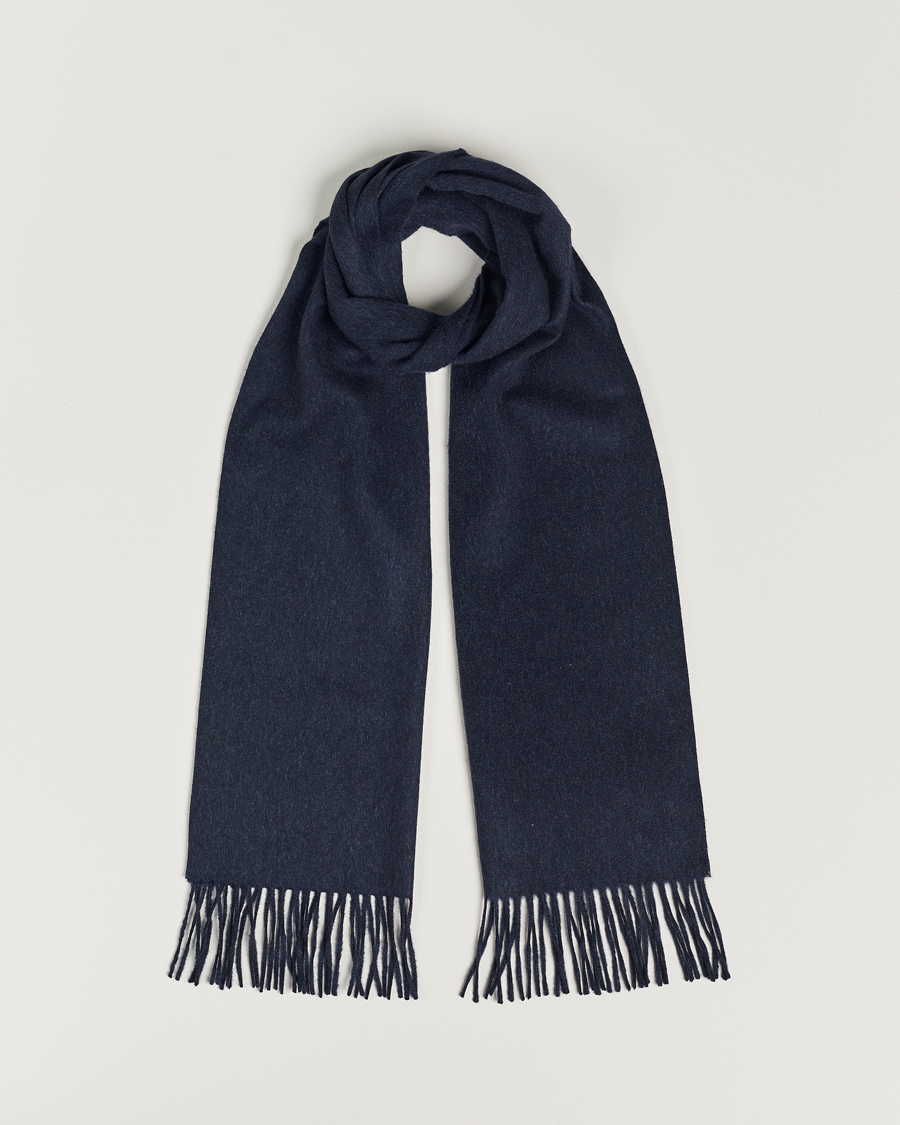 Herren | Schals | Piacenza Cashmere | Cashmere Scarf Navy Melange