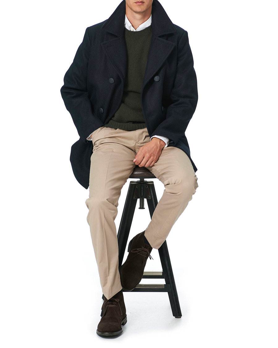 Herren | Pullover | Altea | Wool/Cashmere Crew Neck Sweater Military