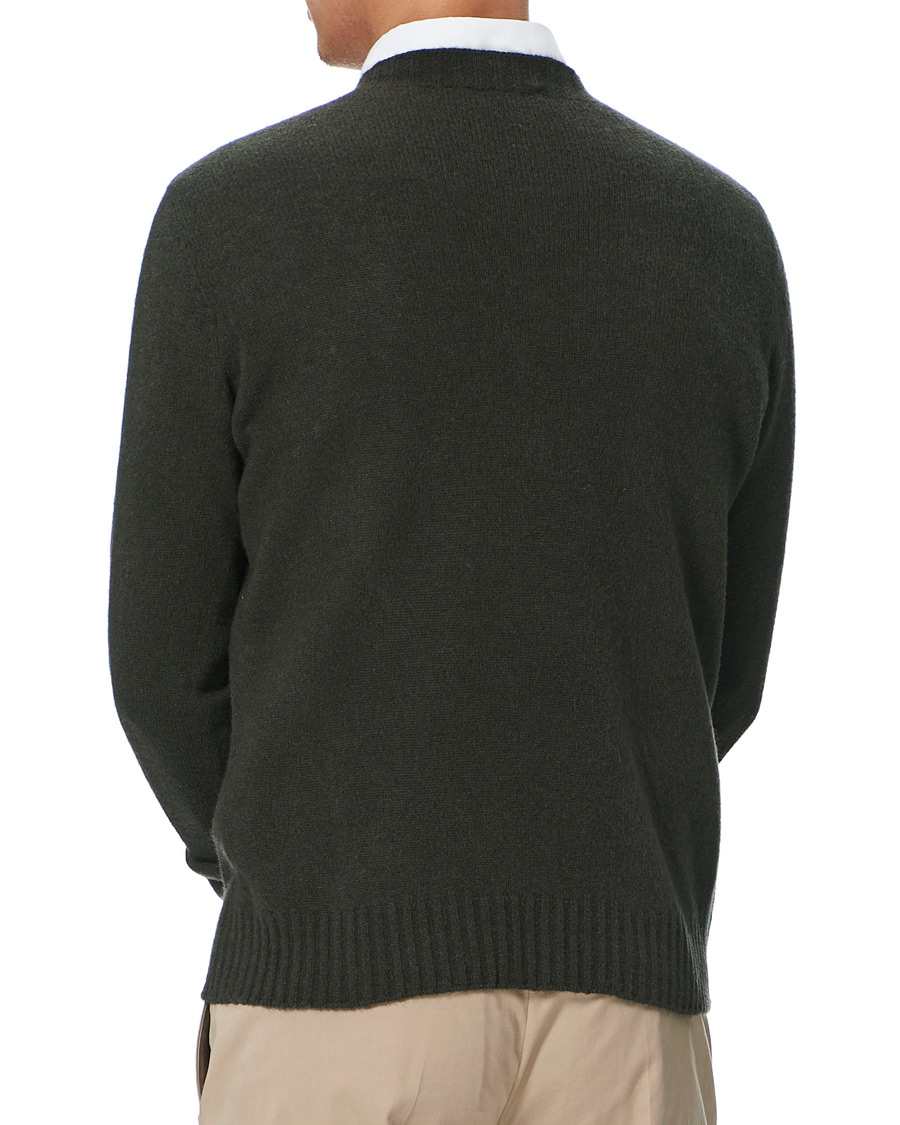 Herren | Pullover | Altea | Wool/Cashmere Crew Neck Sweater Military