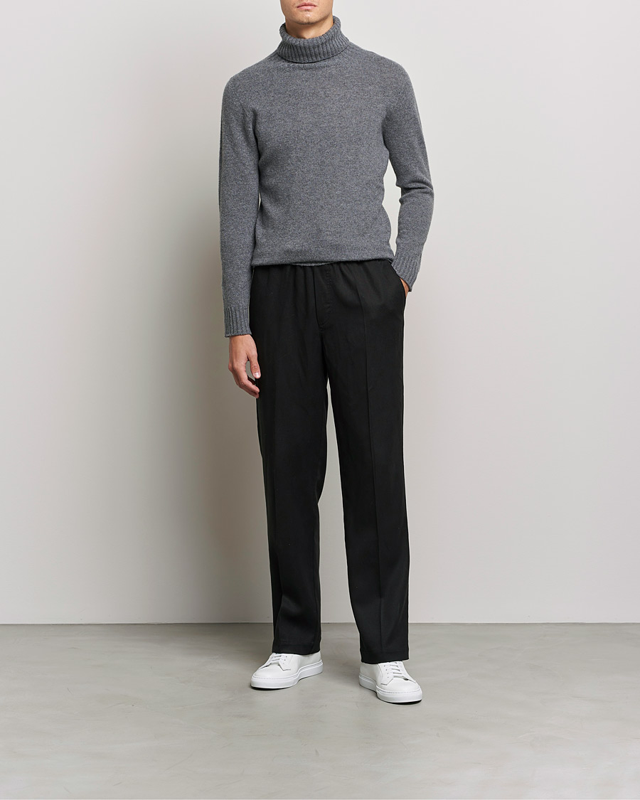 Herren | Altea | Altea | Wool/Cashmere Turtleneck Sweater Heather Grey