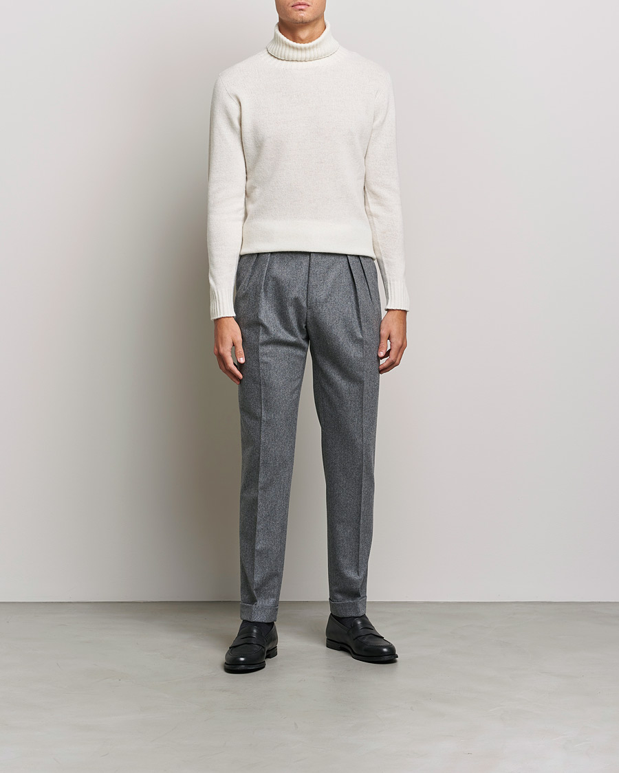 Herren | Pullover | Altea | Wool/Cashmere Turtleneck Sweater Latte