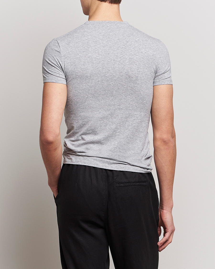 Herren | 40% sale | Zegna | Cotton Stretch Crew Neck T-Shirt Grey Heather