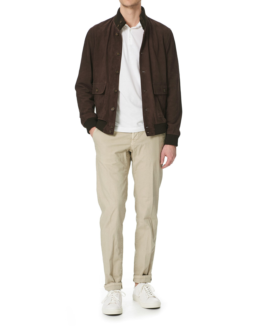 Herren | Hosen | Incotex | Easy Fit Selvedge Cotton Chinos Desert Khaki