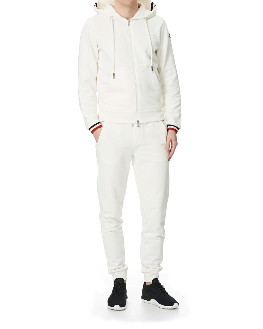 Herren | Pullover | Moncler | Maglia Full Zip Hoodie Off White