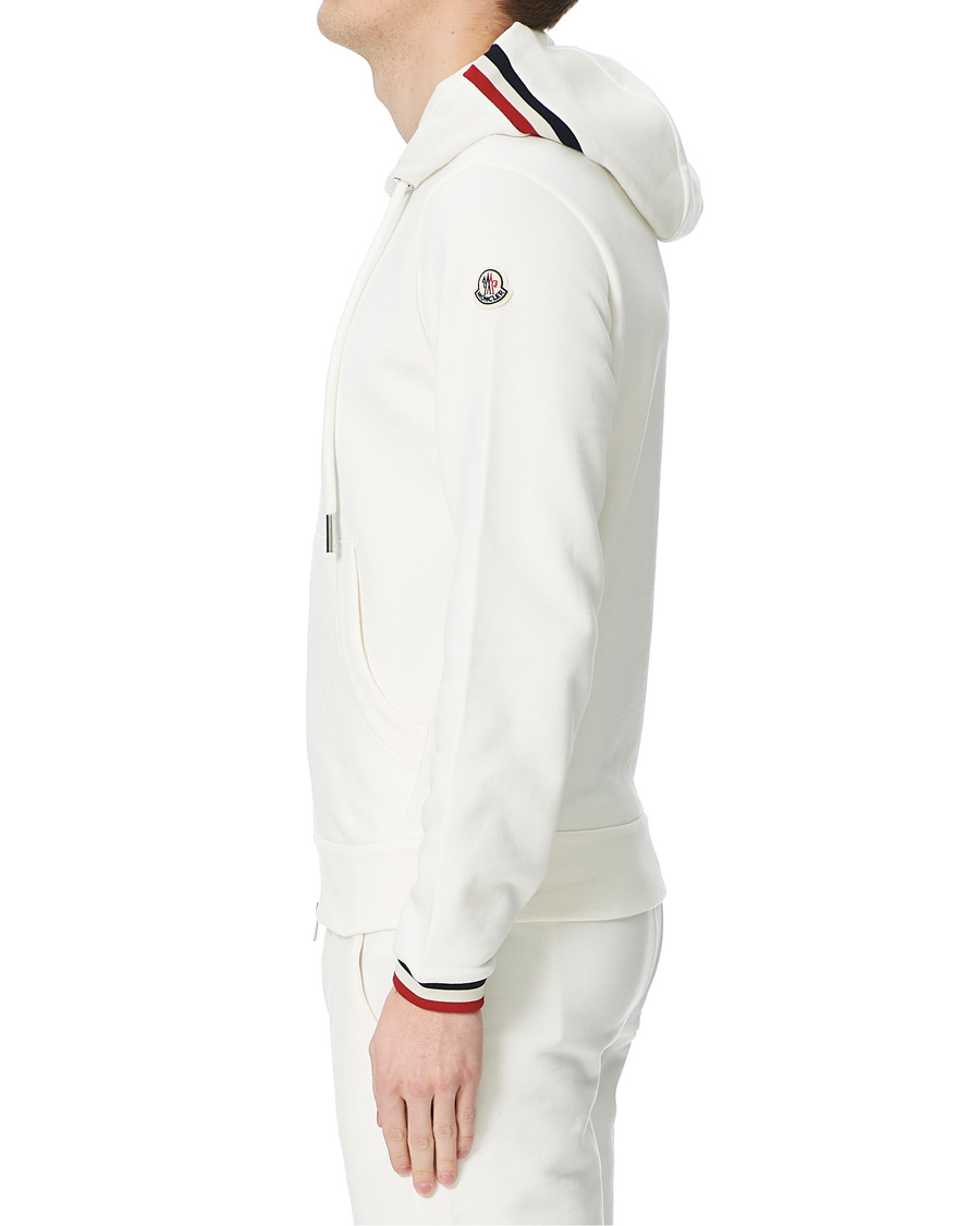 Herren | Pullover | Moncler | Maglia Full Zip Hoodie Off White