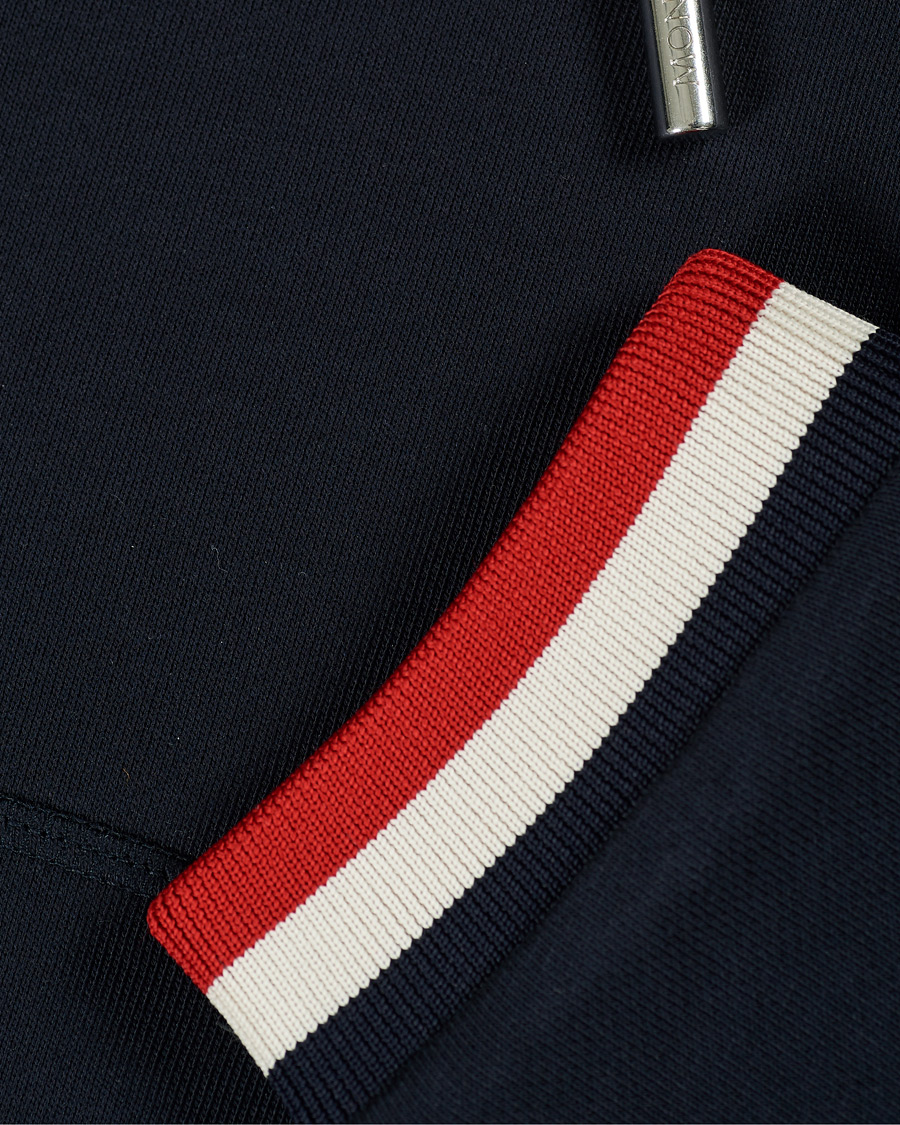 Herren | Pullover | Moncler | Maglia Full Zip Hoodie Navy