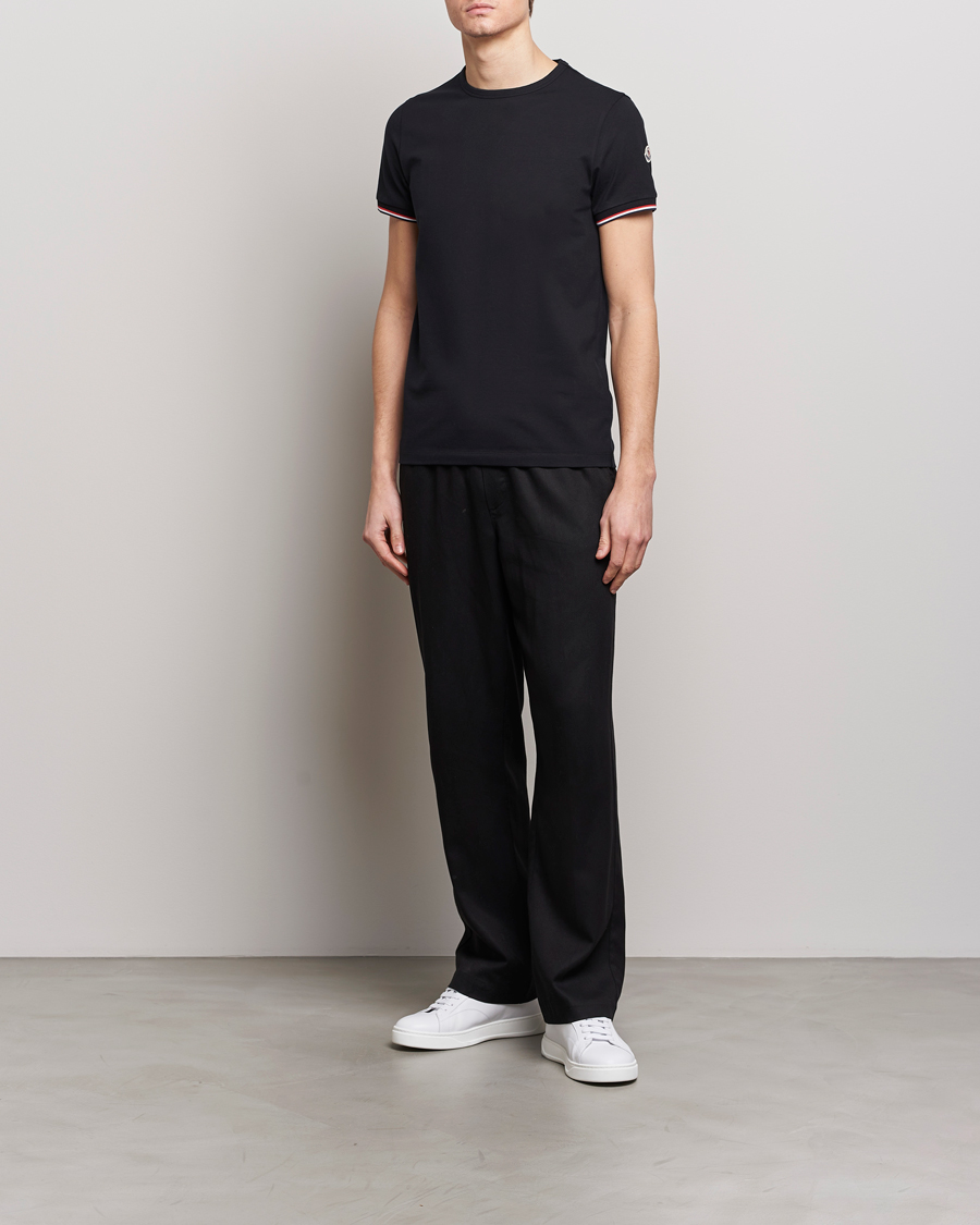 Herren | T-Shirts | Moncler | Shoulder Logo T-Shirt Black