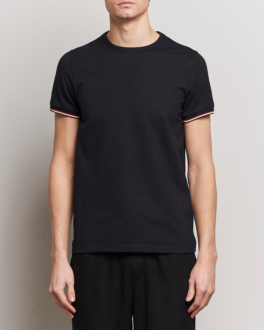 Herren | T-Shirts | Moncler | Shoulder Logo T-Shirt Black