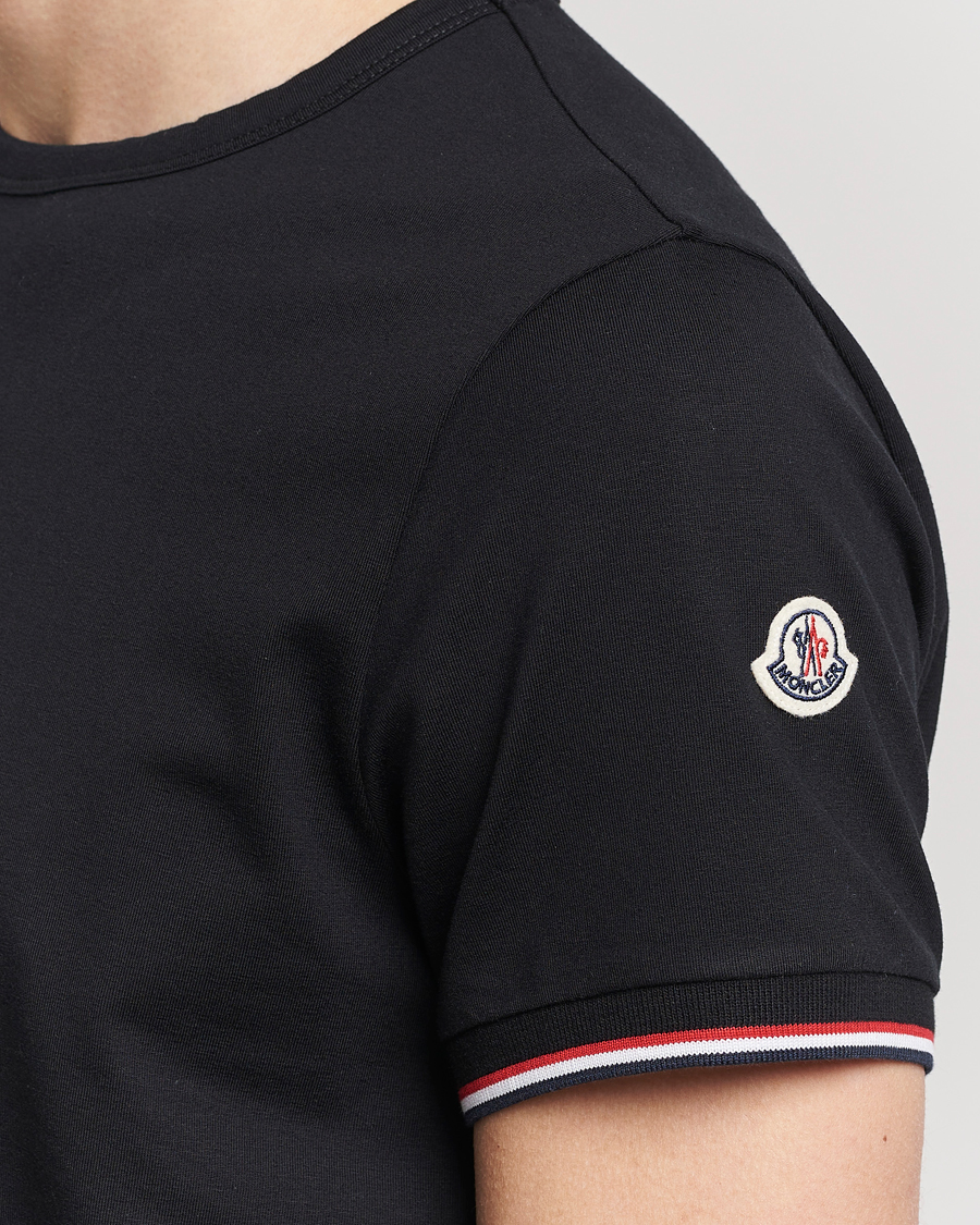 Herren | T-Shirts | Moncler | Shoulder Logo T-Shirt Black