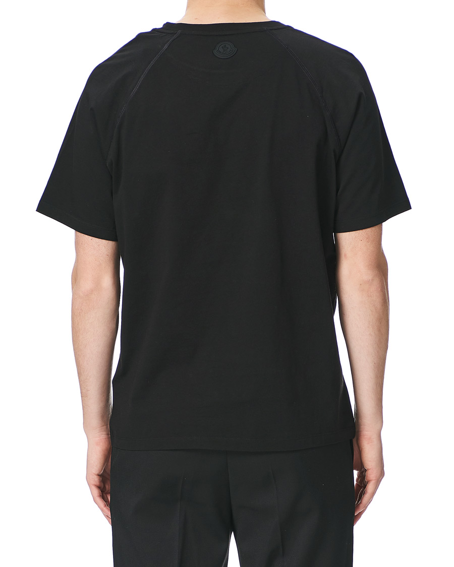 Herren | T-Shirts | Moncler | Maglia Large Logo Crew Neck Tee Black