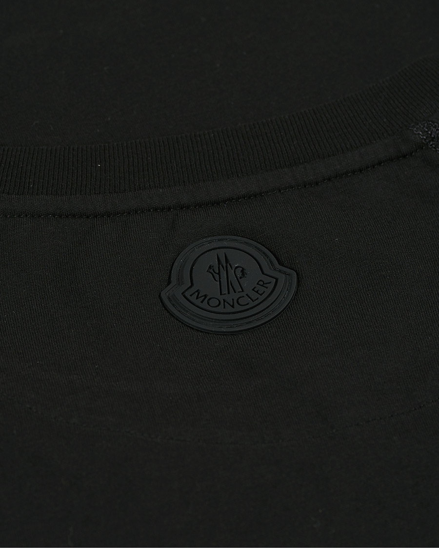 Herren | T-Shirts | Moncler | Maglia Large Logo Crew Neck Tee Black