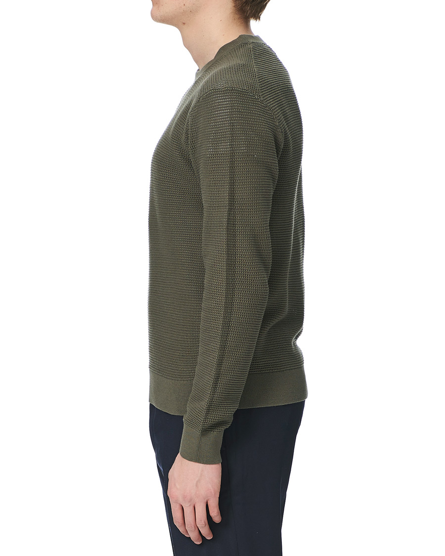 Herren | Pullover | Club Monaco | Long Sleeve Mesh Crew Neck Sweater Beetle