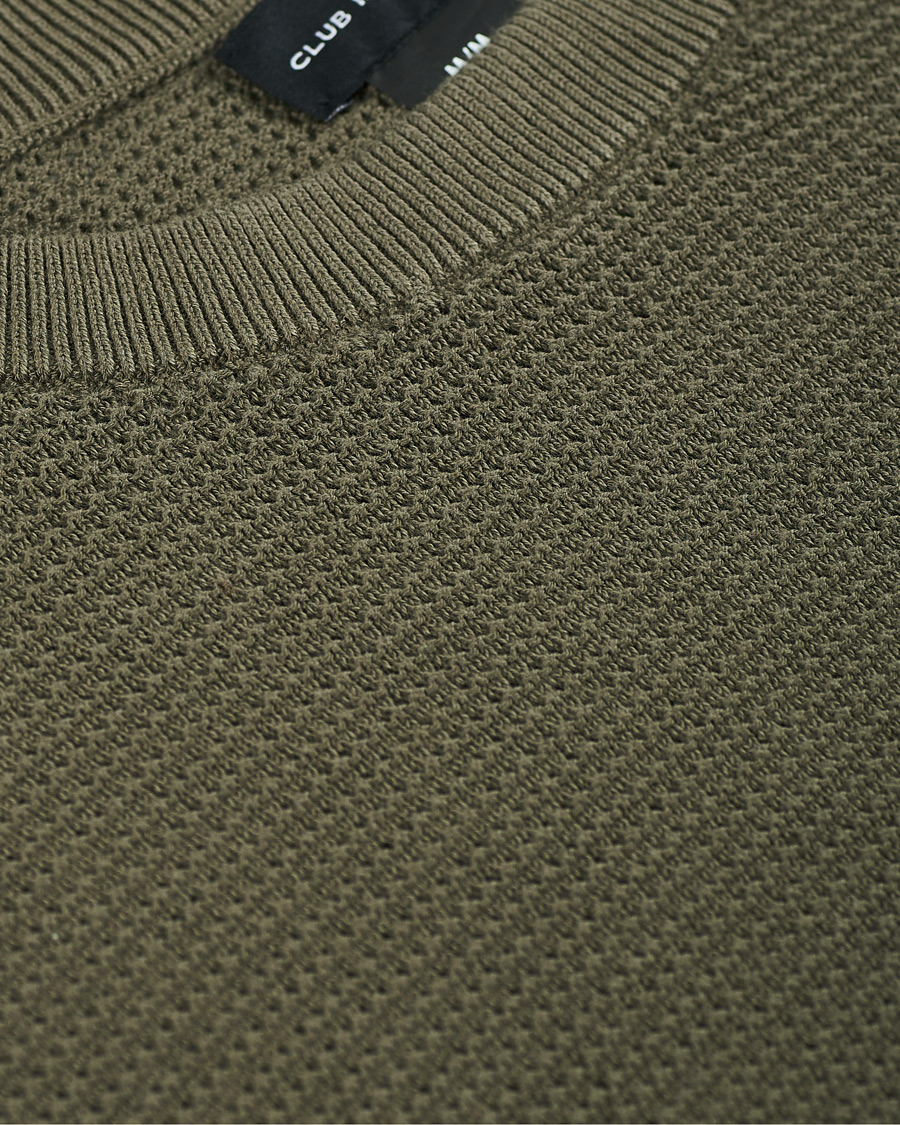 Herren | Pullover | Club Monaco | Long Sleeve Mesh Crew Neck Sweater Beetle