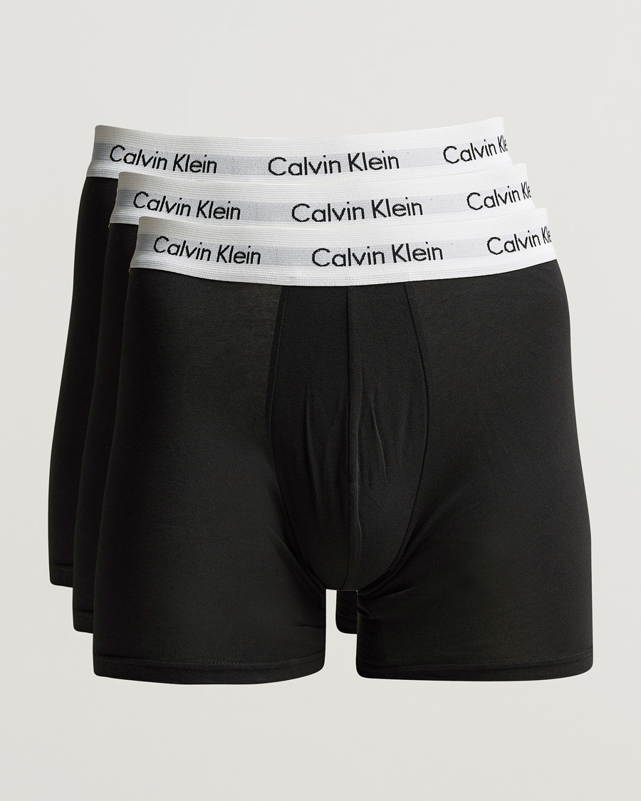 Herren | Unterwäsche | Calvin Klein | Cotton Stretch 3-Pack Boxer Breif Black
