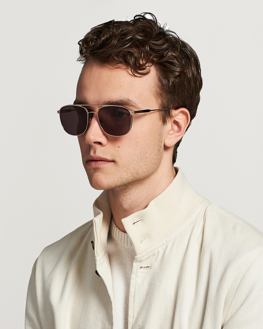 Herr | Tom Ford | Tom Ford | Jake Sunglasses Shiny Rose Gold/Brown