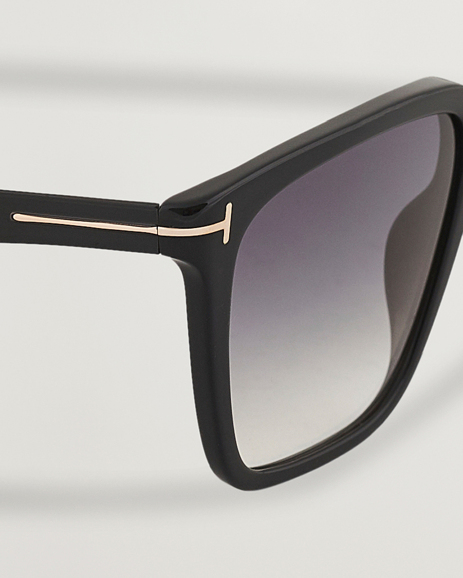 Herren | Sonnenbrillen | Tom Ford | Garrett Sunglasses Shiny Black/Gradient Smoke