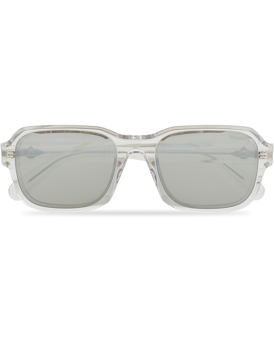 Herren | Moncler Lunettes Icebridge Sunglasses Crystal/Smoke Mirror | Moncler Lunettes | Icebridge Sunglasses Crystal/Smoke Mirror