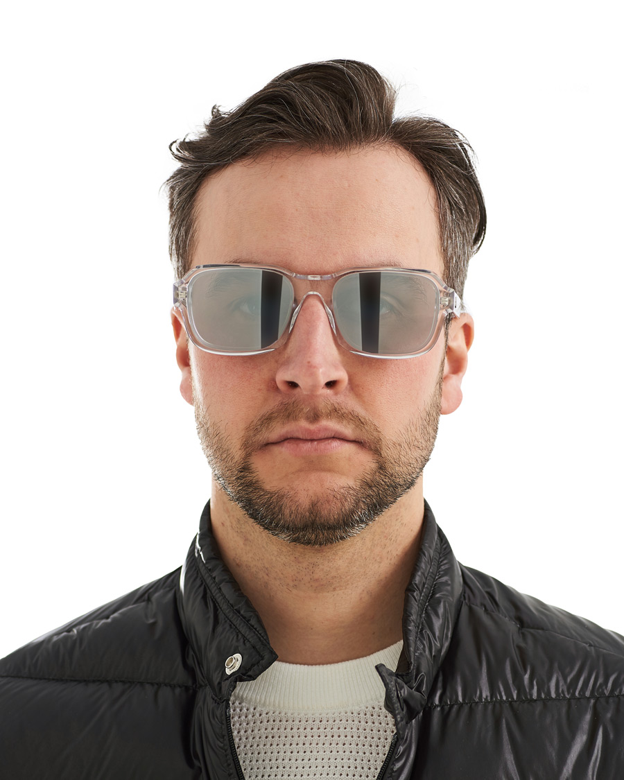 Herren | Moncler Lunettes Icebridge Sunglasses Crystal/Smoke Mirror | Moncler Lunettes | Icebridge Sunglasses Crystal/Smoke Mirror