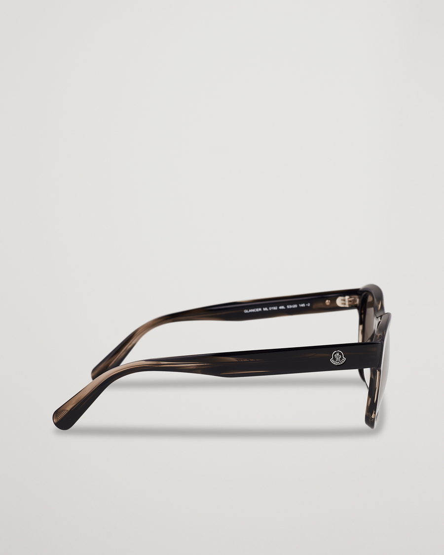 Herren | Moncler Lunettes ML0192 Sunglasses Shiny Dark Brown/Roviex Mirror | Moncler Lunettes | ML0192 Sunglasses Shiny Dark Brown/Roviex Mirror