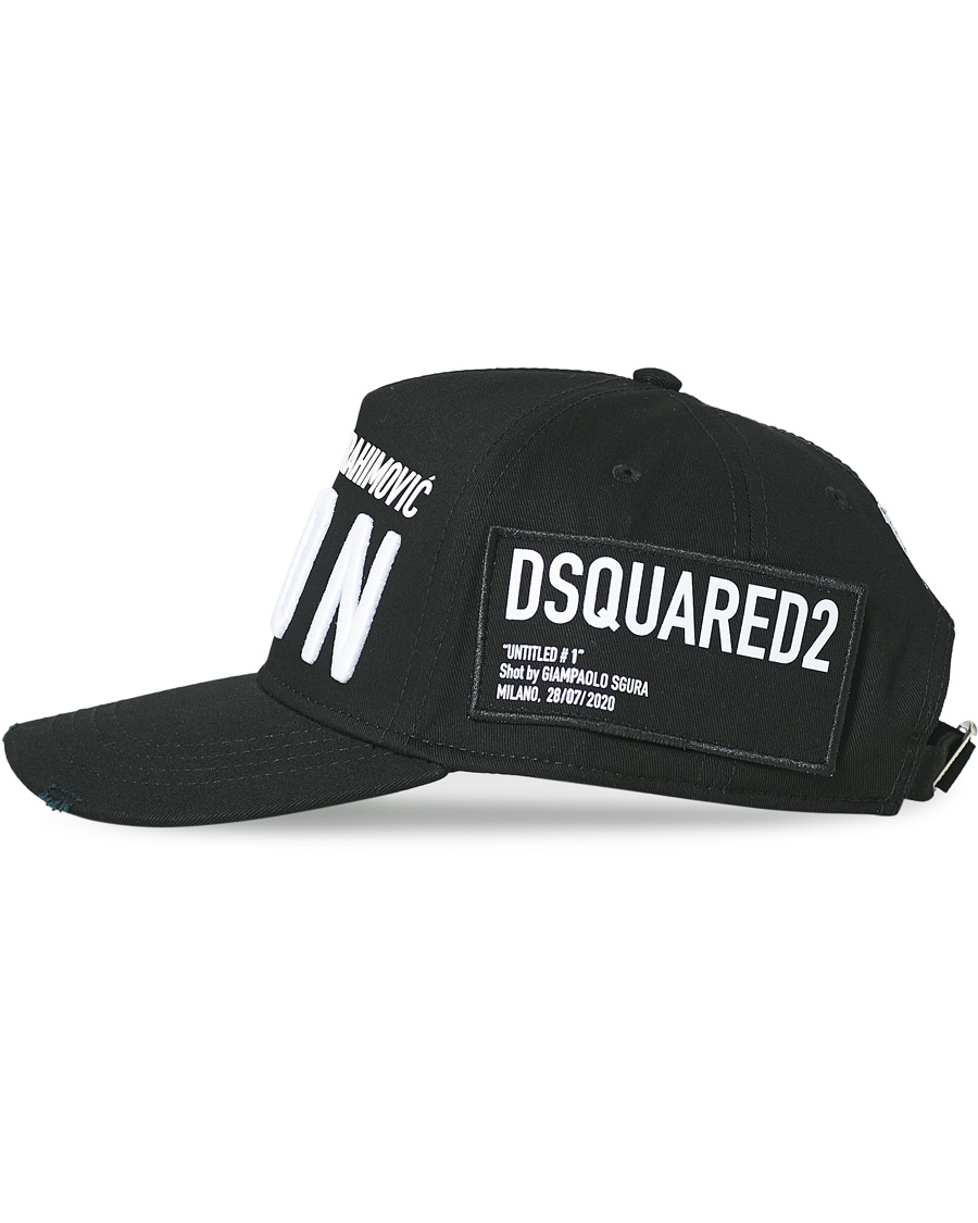 Herren | Dsquared2 Dsquared2 X Ibrahimovic Icon Cap Black | Dsquared2 | X Ibrahimovic Icon Cap Black