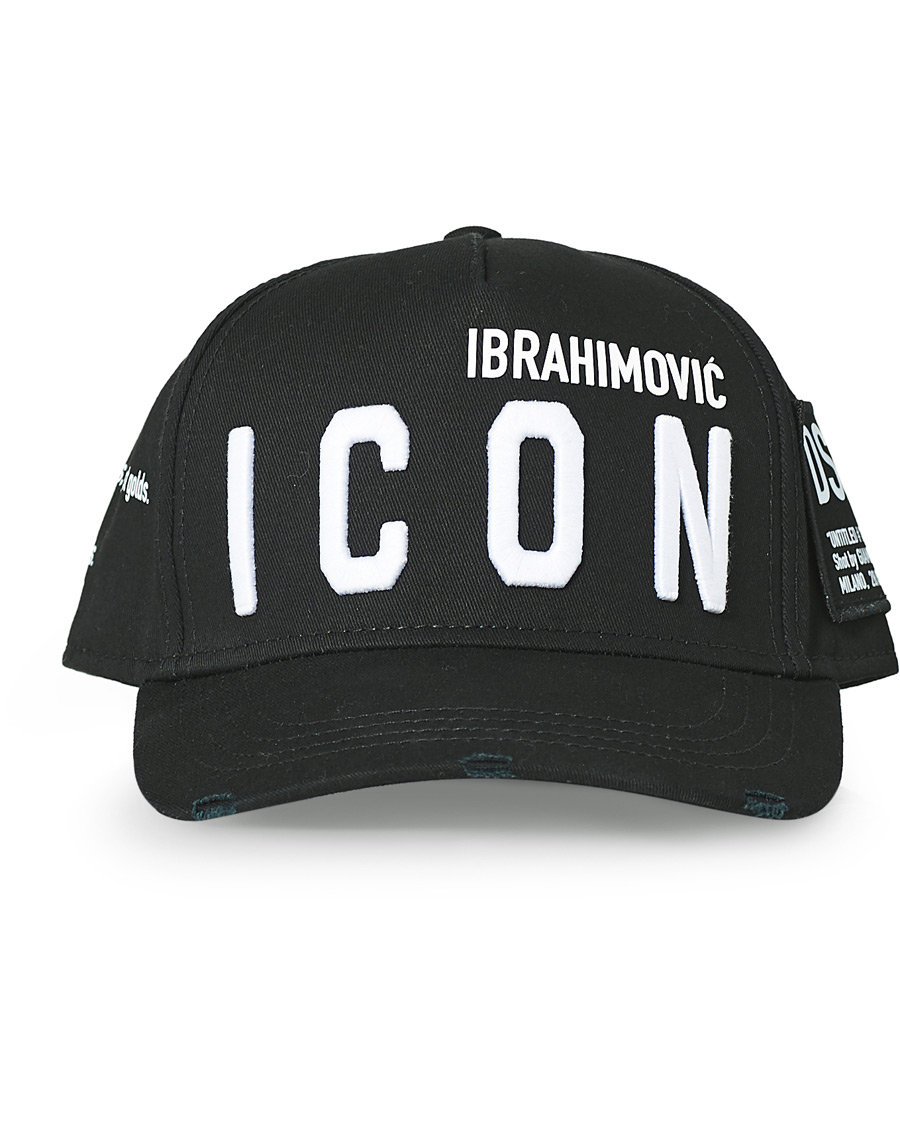 Herren | Dsquared2 Dsquared2 X Ibrahimovic Icon Cap Black | Dsquared2 | X Ibrahimovic Icon Cap Black