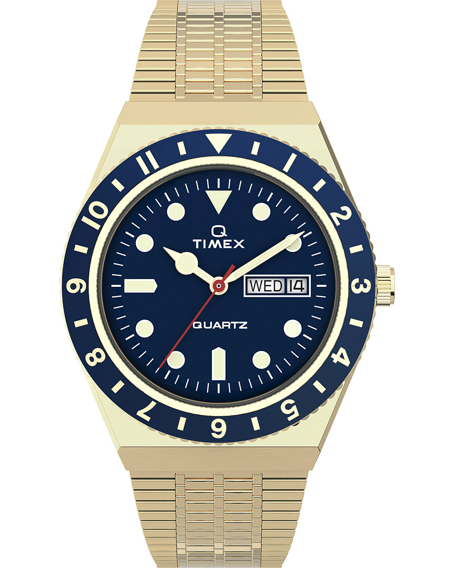 Herren | Timex Q Reissue 1979 Gold Tone/Blue | Timex | Q Reissue 1979 Gold Tone/Blue