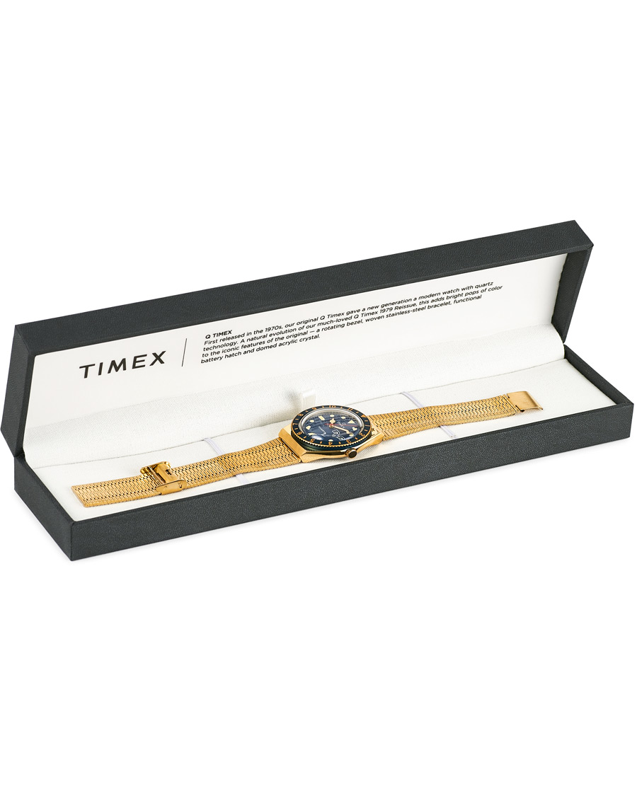 Herren | Timex Q Reissue 1979 Gold Tone/Blue | Timex | Q Reissue 1979 Gold Tone/Blue