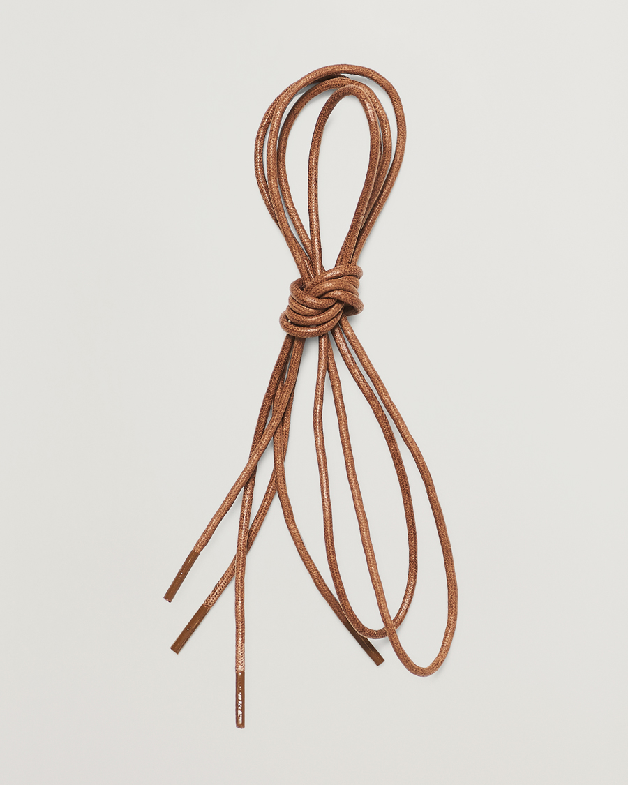 Herren | Schuhpflege | Saphir Medaille d'Or | Shoe Laces Thin Waxed 75cm Tobacco