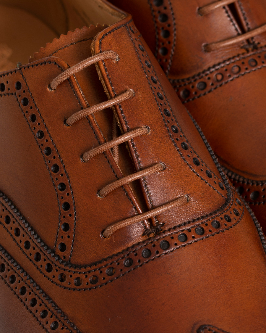 Herren | Schuhpflege | Saphir Medaille d'Or | Shoe Laces Thin Waxed 75cm Tobacco