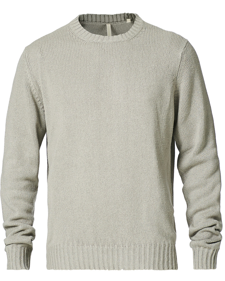 Herren | Pullover | Sunflower | Silk Crew Neck Light Grey