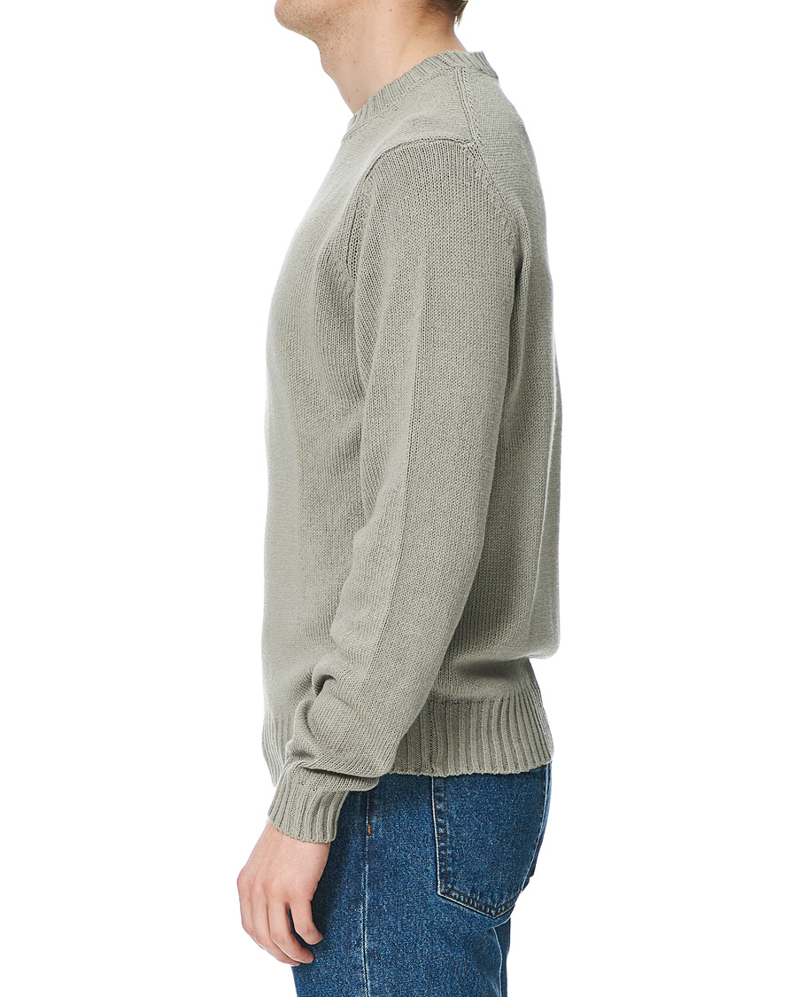 Herren | Pullover | Sunflower | Silk Crew Neck Light Grey