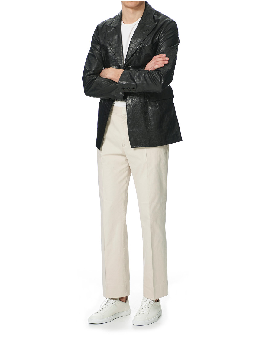 Herren | Jacken | Sunflower | Leather Blazer Black