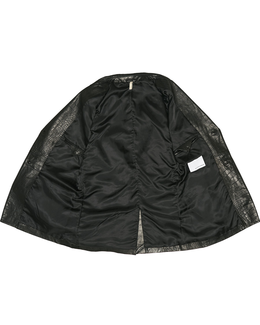 Herren | Jacken | Sunflower | Leather Blazer Black