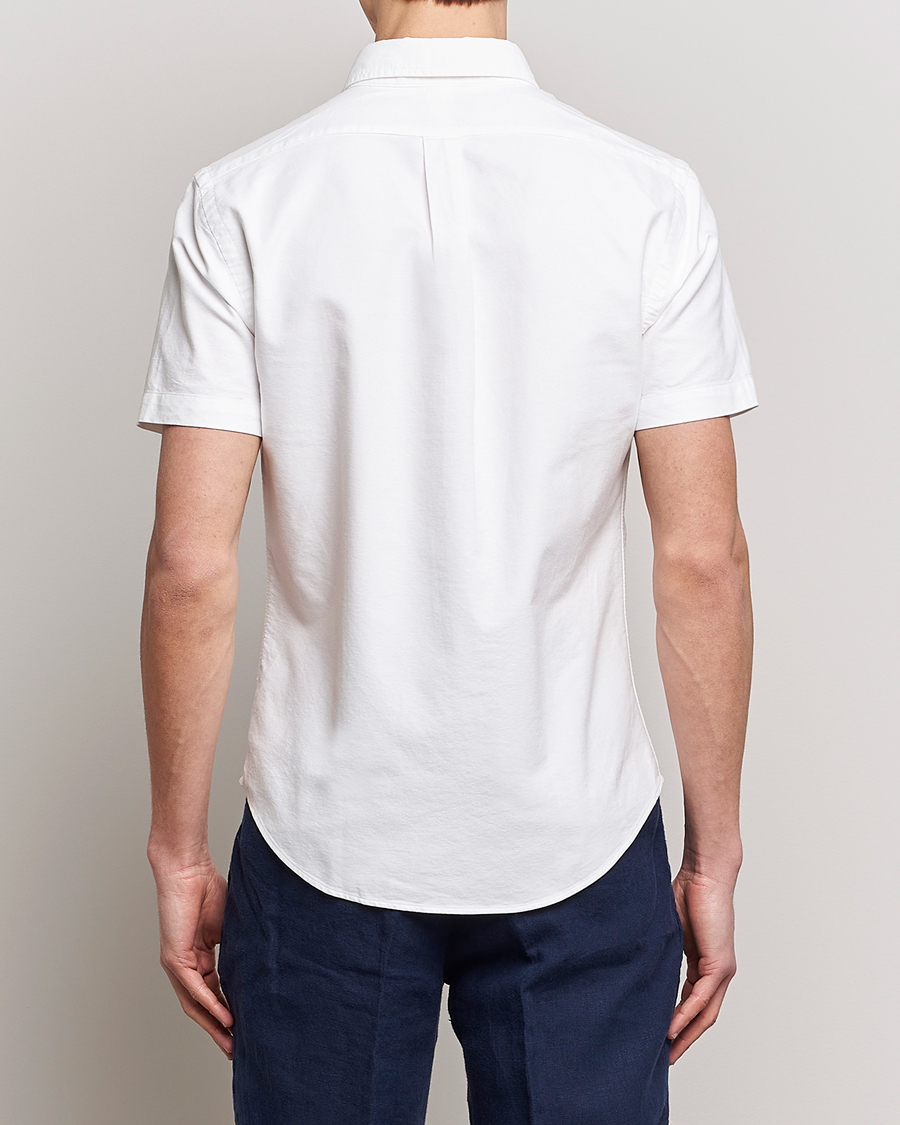 Herren | Hemden | Polo Ralph Lauren | Slim Fit Oxford Short Sleeve Shirt White