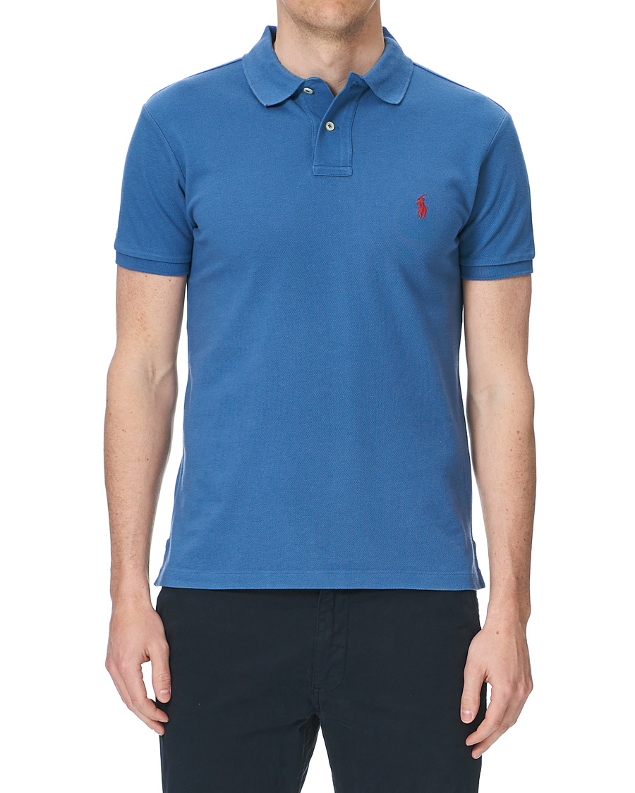 Herren | Poloshirts | Polo Ralph Lauren | Slim Fit Polo Delta Blue