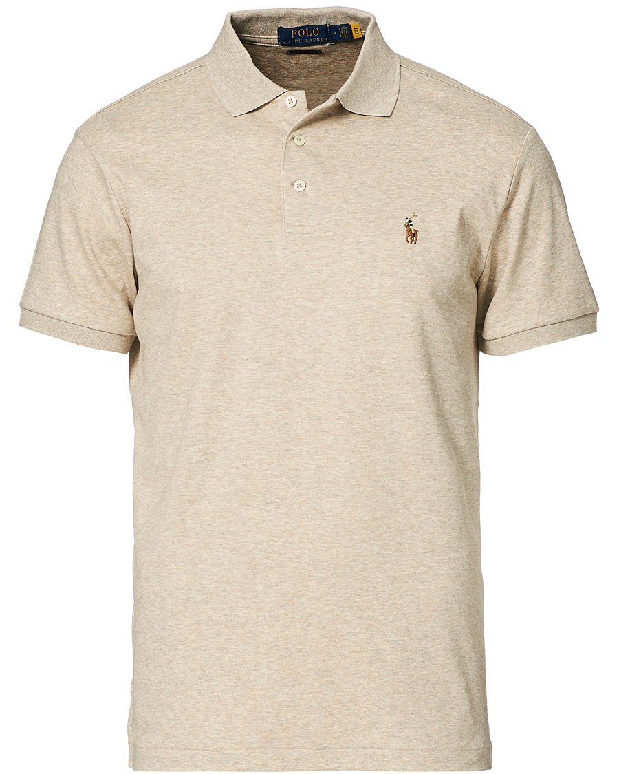 Herren | Poloshirts | Polo Ralph Lauren | Luxury Pima Cotton Polo Tuscan Beige Heather