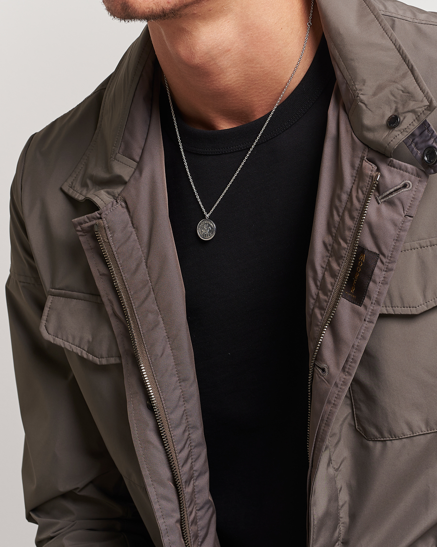 Herren | Schmuck | Tom Wood | Coin Pendand Necklace Silver