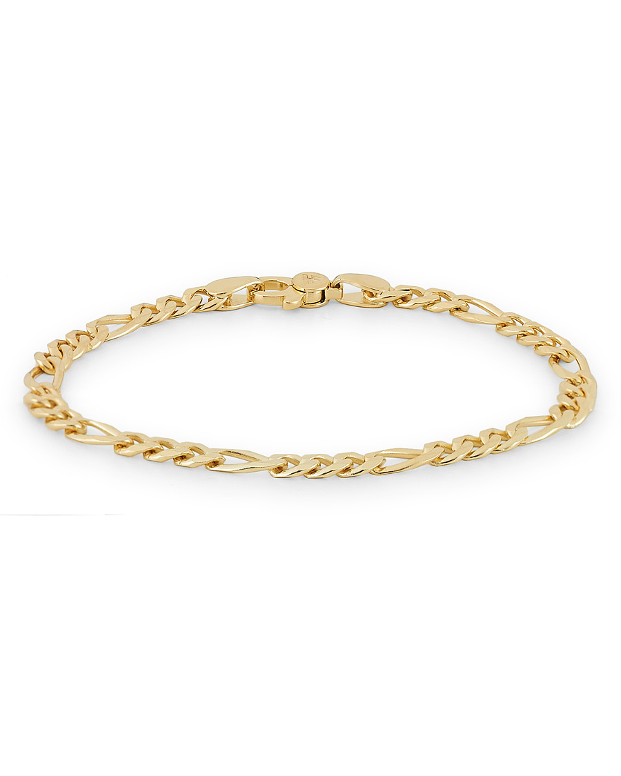 Herren | Tom Wood Figaro Thick Bracelet Gold | Tom Wood | Figaro Thick Bracelet Gold