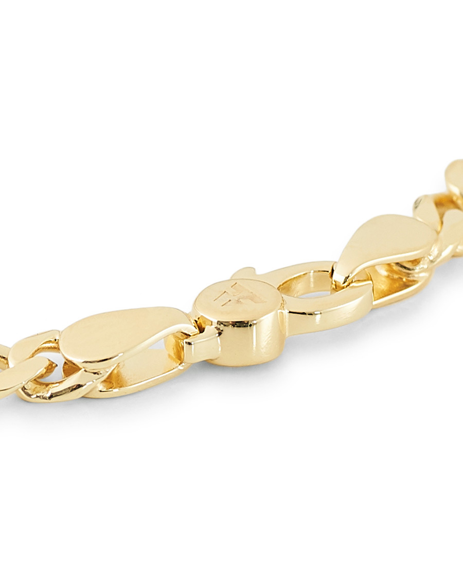 Herren | Tom Wood Figaro Thick Bracelet Gold | Tom Wood | Figaro Thick Bracelet Gold