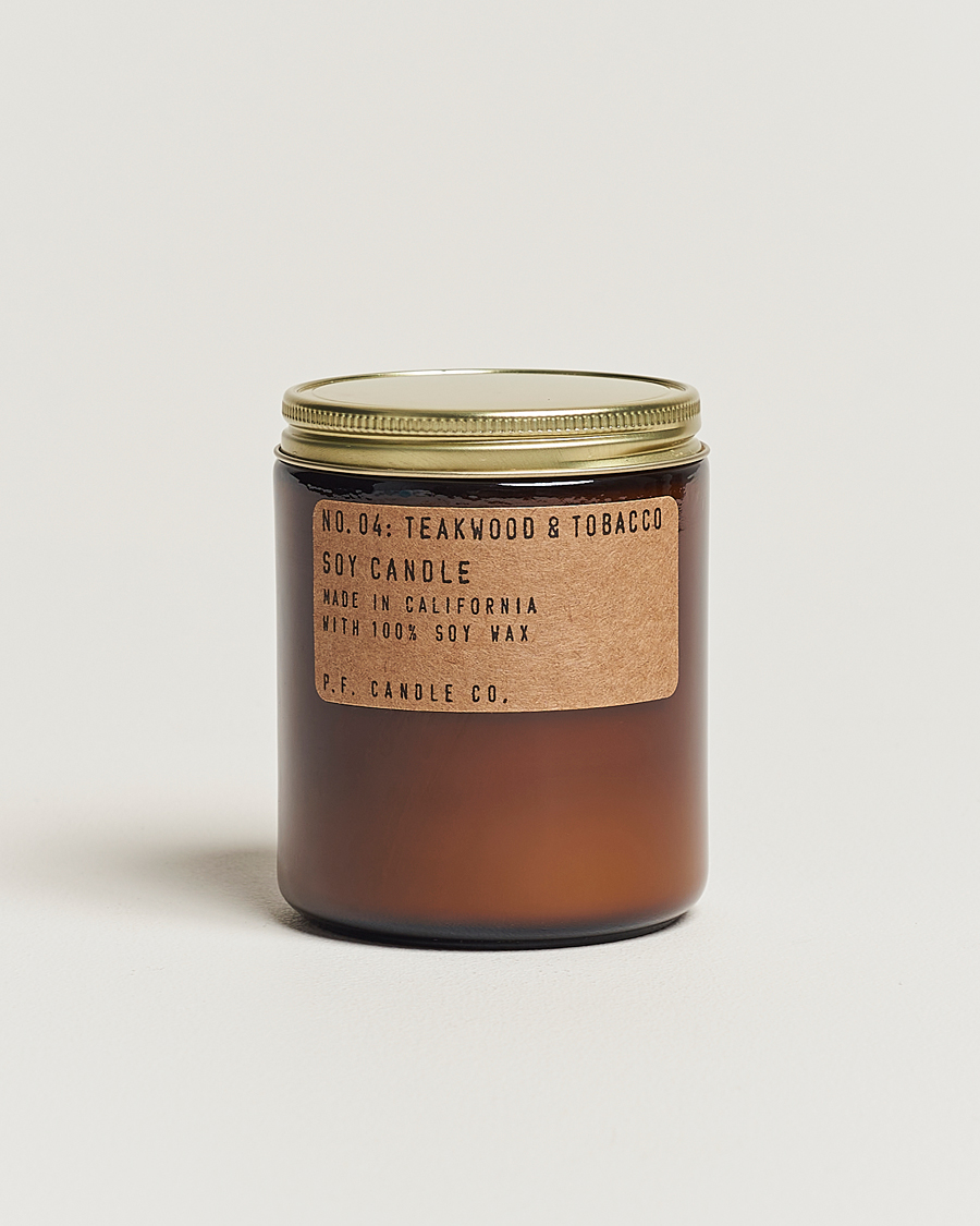 Herren | Duftkerzen | P.F. Candle Co. | Soy Candle No. 4 Teakwood & Tobacco 204g