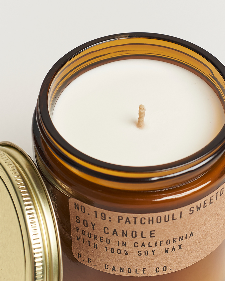 Men | P.F. Candle Co. | P.F. Candle Co. | Soy Candle No. 19 Patchouli Sweetgrass 204g