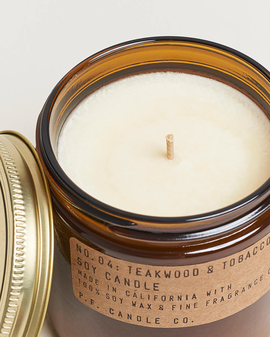 Herr | Livsstil | P.F. Candle Co. | Soy Candle No. 4 Teakwood & Tobacco 354g