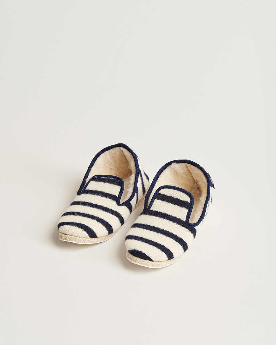 Herren | Armor-lux Maoutig Home Slippers Nature/Navy | Armor-lux | Maoutig Home Slippers Nature/Navy