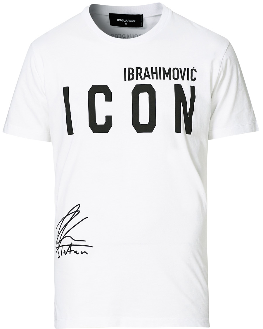 Herren | T-Shirts | Dsquared2 | X Ibrahimovic Icon Sign Crew Neck Tee White