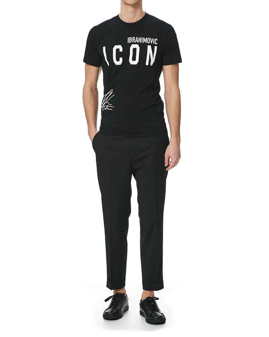 Herren | T-Shirts | Dsquared2 | X Ibrahimovic Icon Sign Crew Neck Tee Black