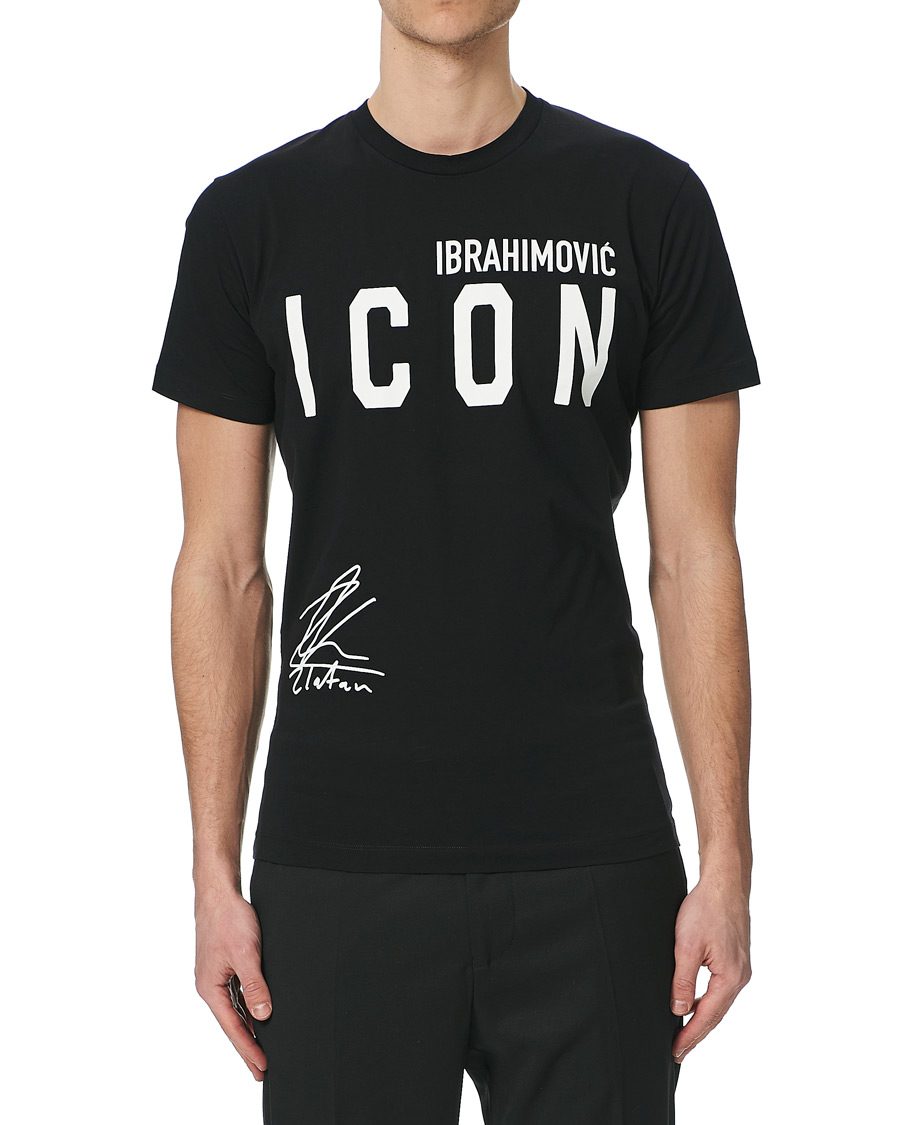 Herren | T-Shirts | Dsquared2 | X Ibrahimovic Icon Sign Crew Neck Tee Black