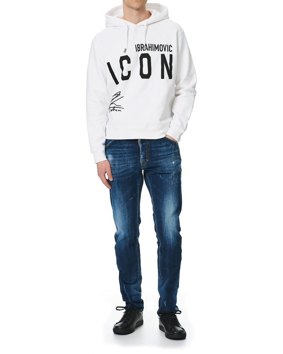 Herren | Pullover | Dsquared2 | X Ibrahimovic Icon Sign Hoodie White