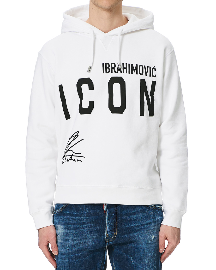 Herren | Pullover | Dsquared2 | X Ibrahimovic Icon Sign Hoodie White